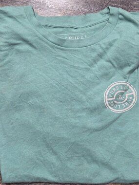Mens Tee Shirt Light Seafoam Green Pure Lure & Saltwater Fish Logo Sz 3X